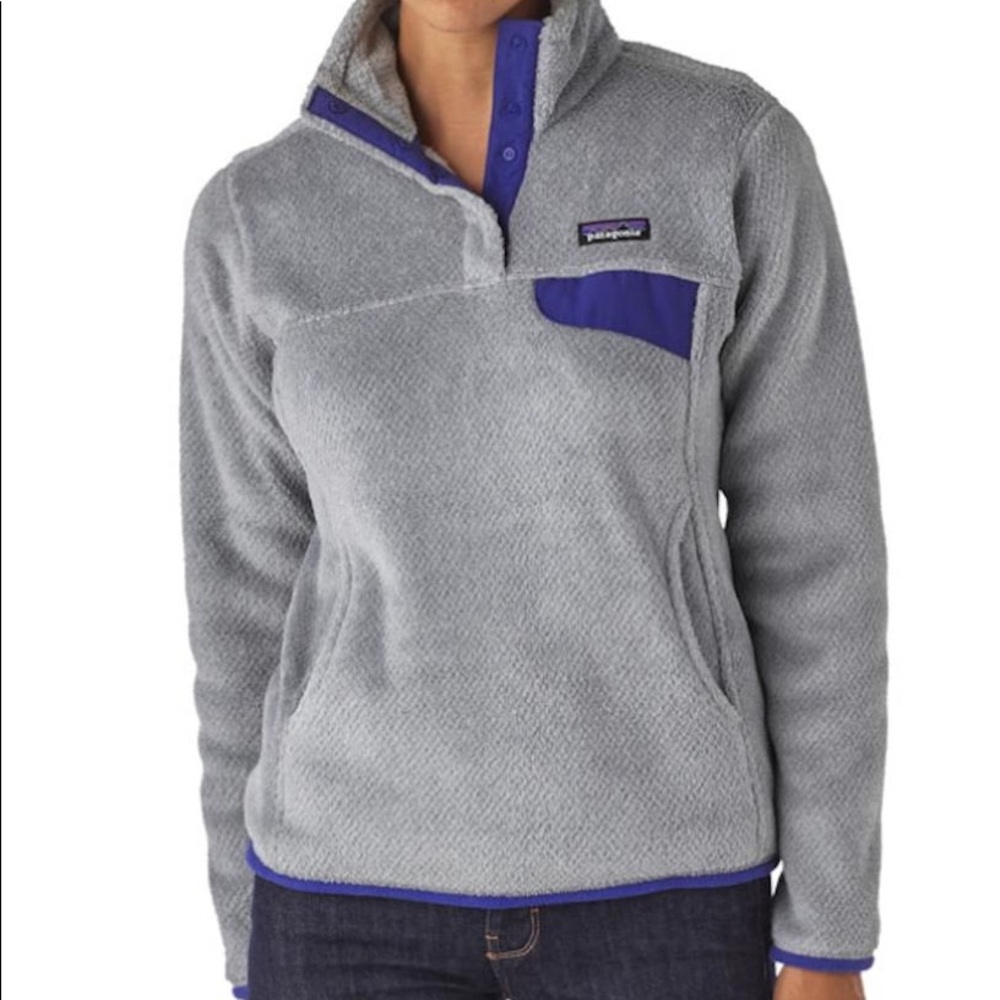 Patagonia Grey Women's Snap Fleece Pullover S